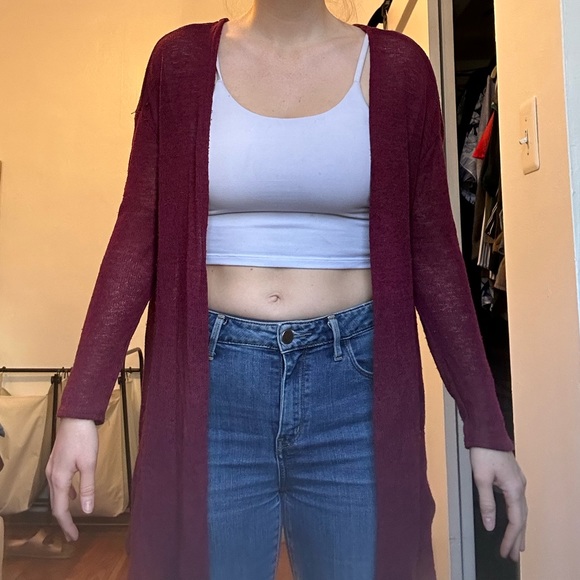 H&M Sweaters - H&M Maroon Cardigan